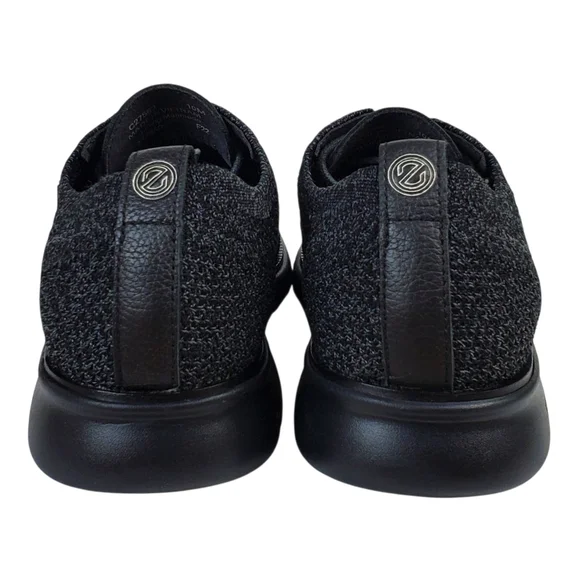 New Cole Haan 2 zerogrand stitchlite oxfords sneakers black knit stretch comfort
